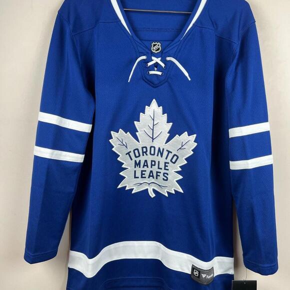 Toronto Maple Leafs Women’s Breakaway NHL Hockey Jersey Size M Fanatics Blue - Picture 1 of 8